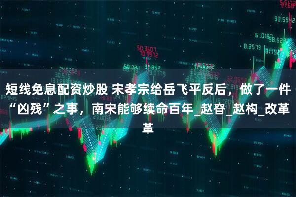 短线免息配资炒股 宋孝宗给岳飞平反后，做了一件“凶残”之事，南宋能够续命百年_赵昚_赵构_改革