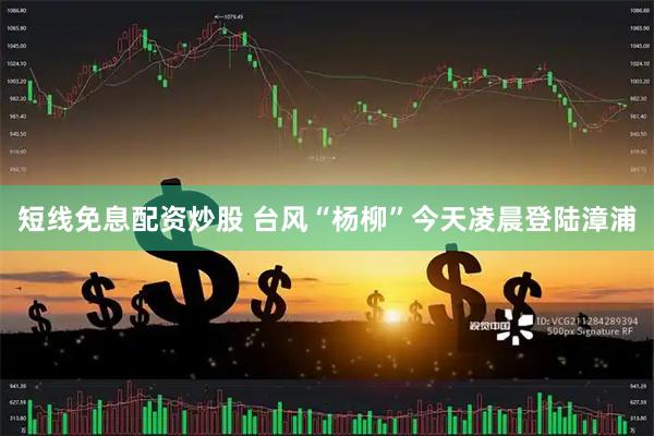 短线免息配资炒股 台风“杨柳”今天凌晨登陆漳浦